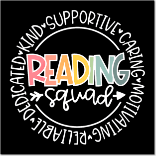 Reading Squad Teacher Reader Librarian Interventionist Team Posters and Art